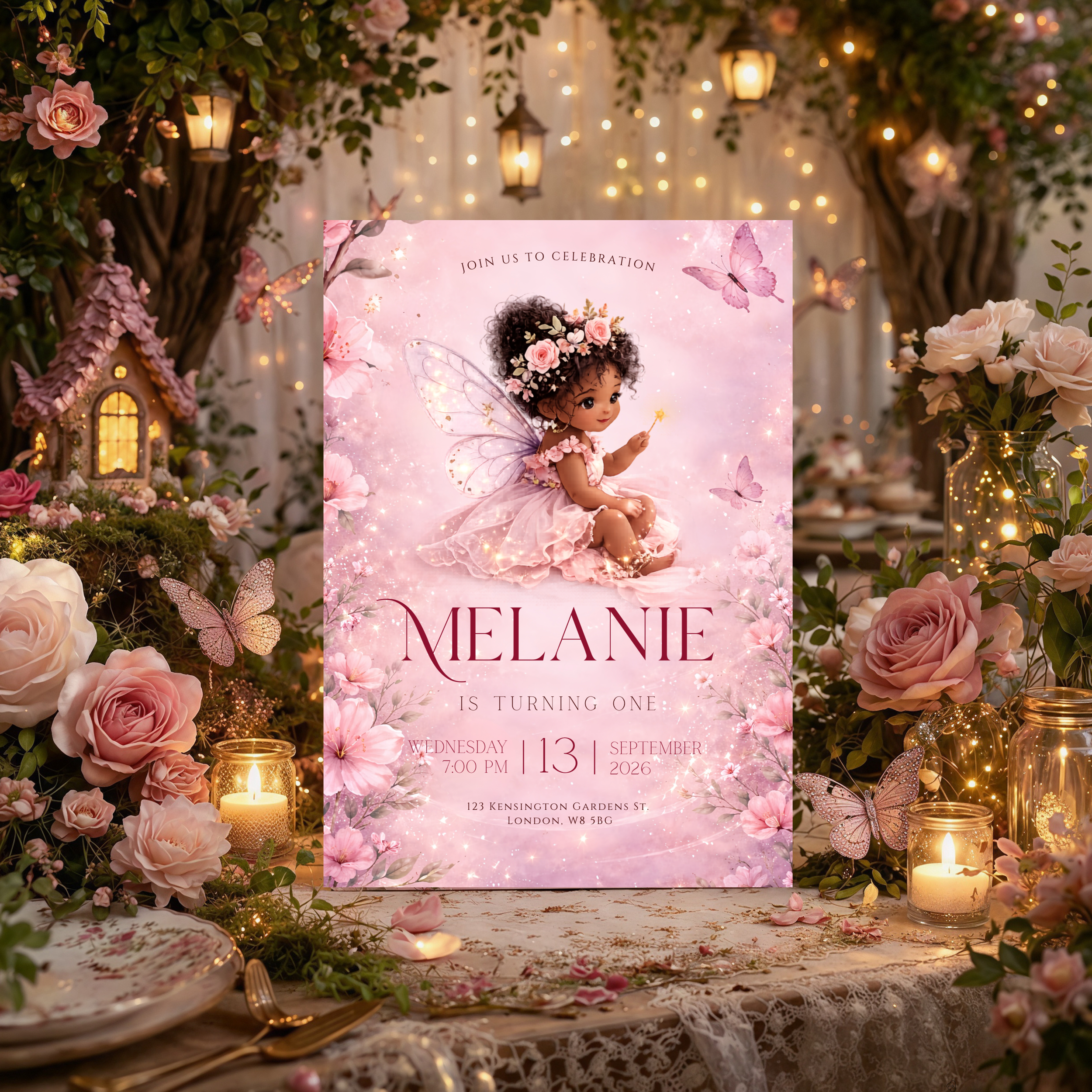 Fairy Birthday Invitation for Girl