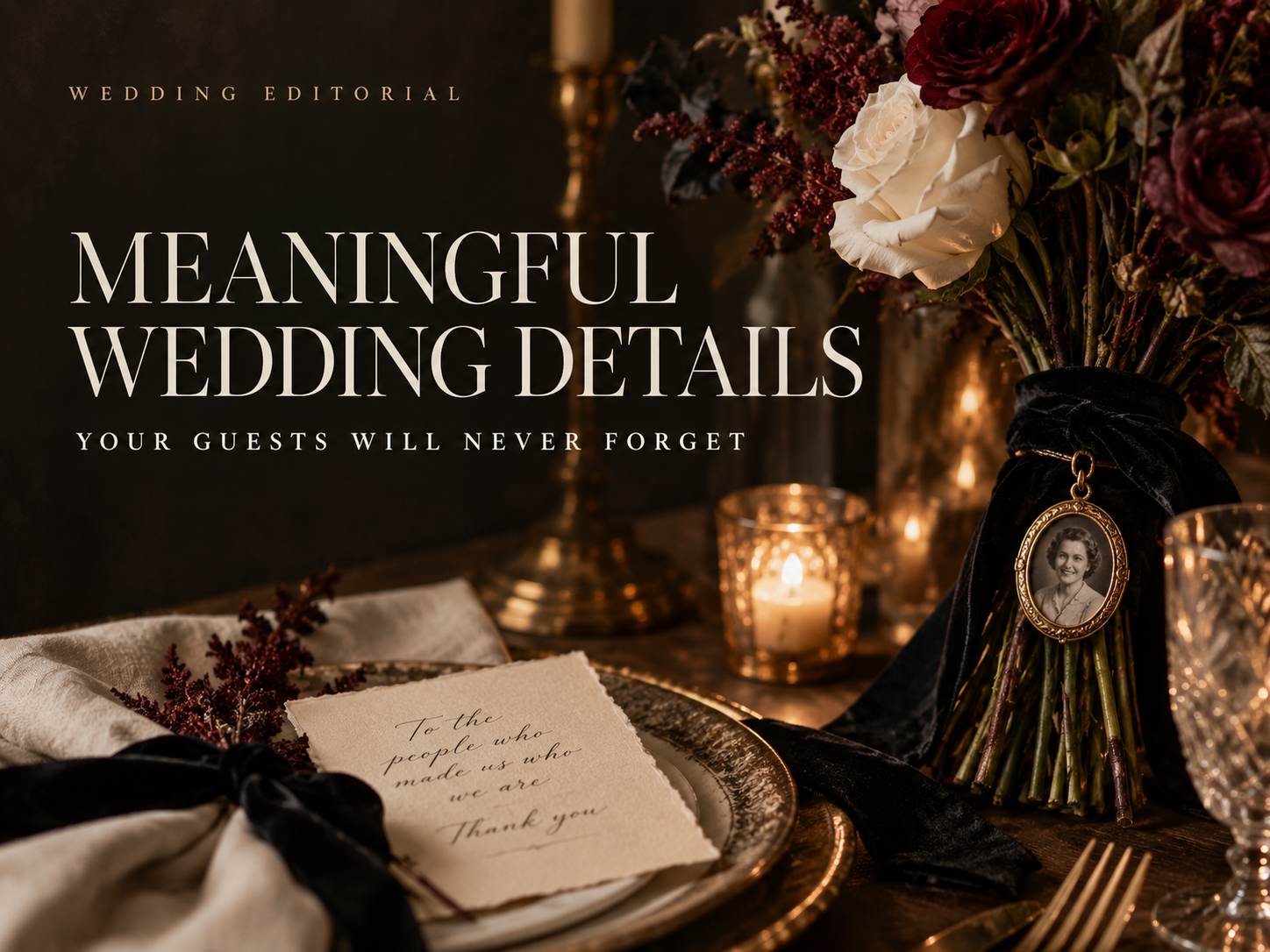 Meaningful Wedding Details Your Guests Will Never Forget