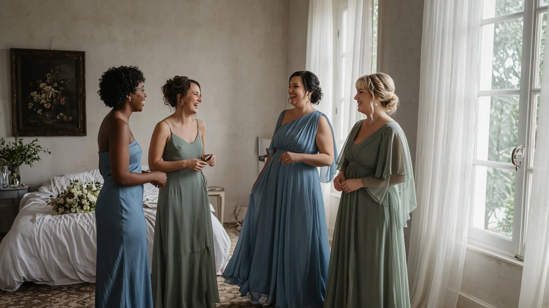 Making every bridesmaid wear the exact same dress