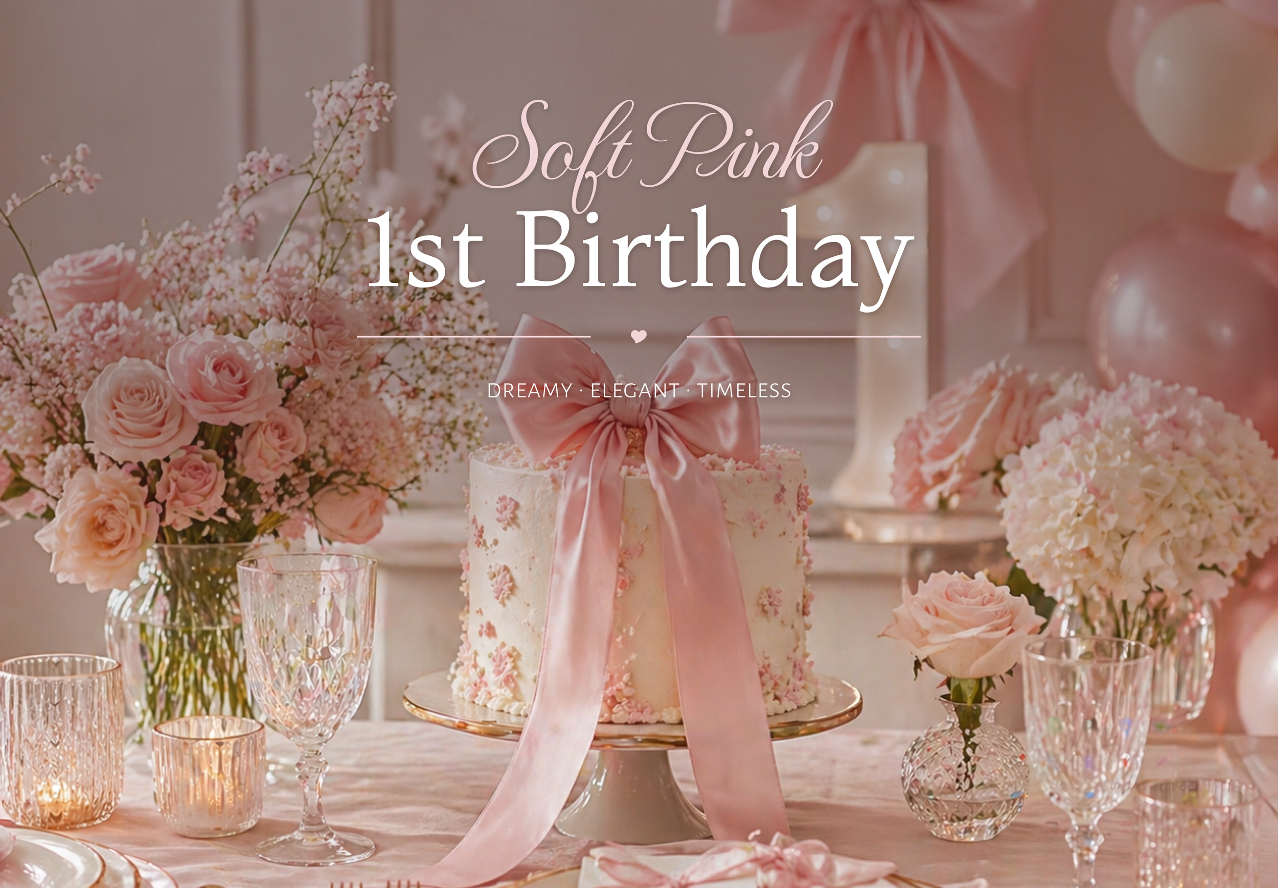 Soft pink birthday inspiration