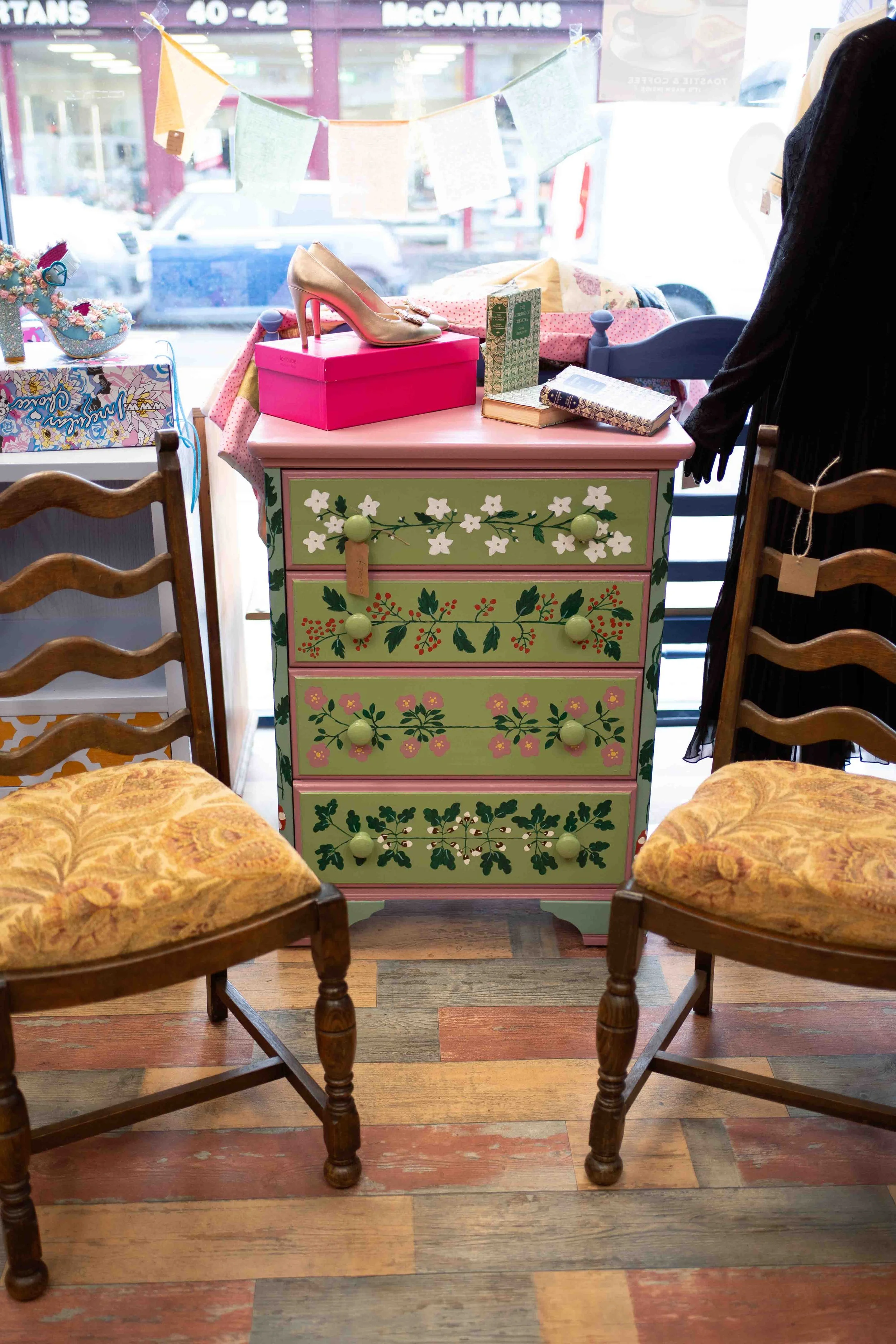 Custom Painted Cupboard