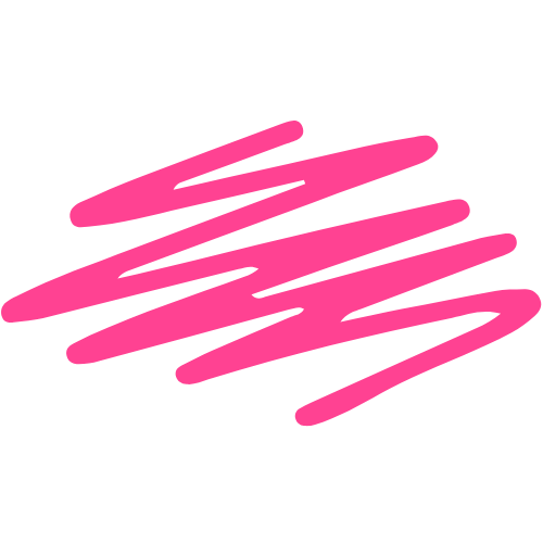 Pink scribbled lines on a black background.