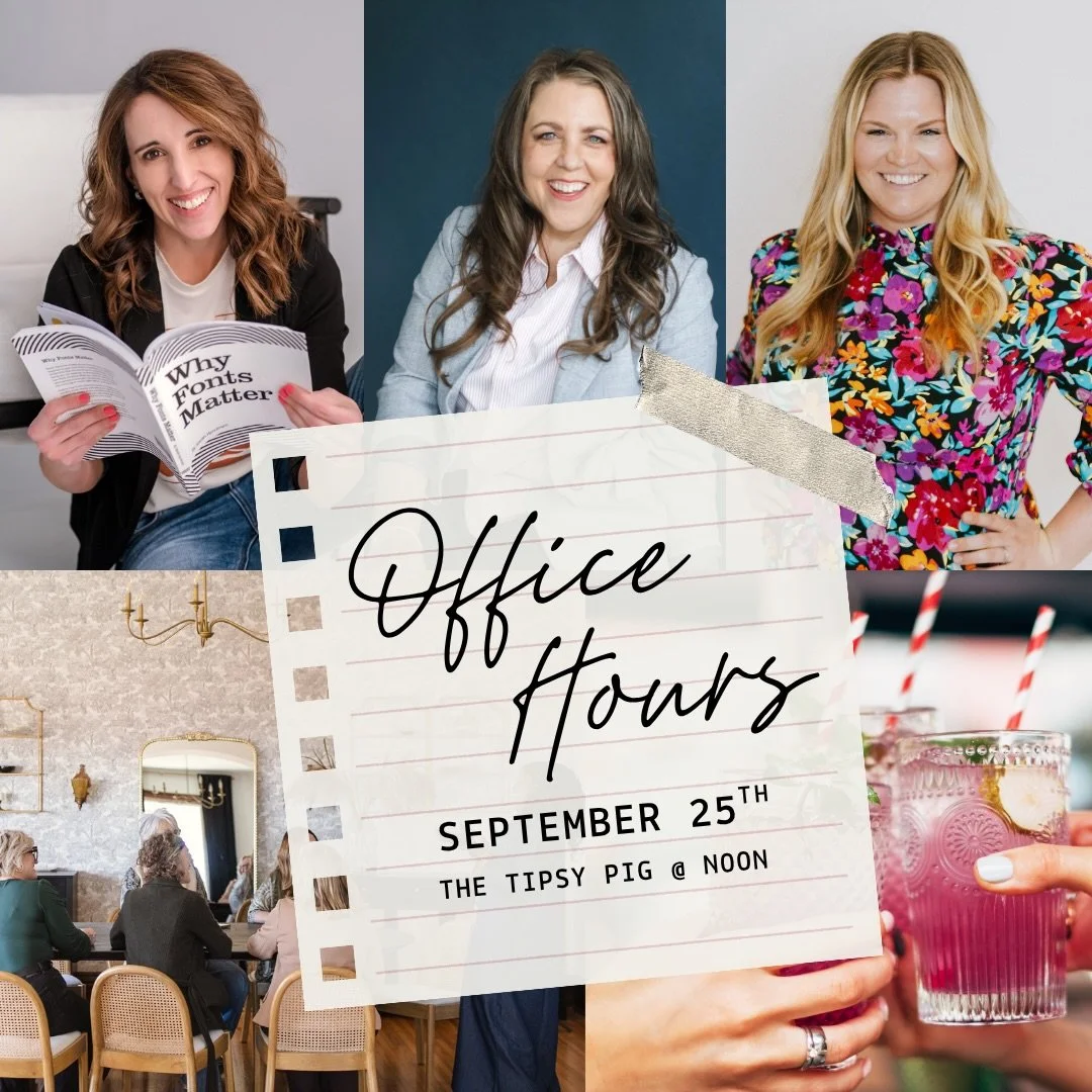 OFFICE HOURS only has a few spots left

Two hours. Three experts. Endless ideas. Honest feedback.

Bring us your website, your marketing, your branding, your next offer, your content questions, or that thing you&rsquo;ve been stuck on for way too lon