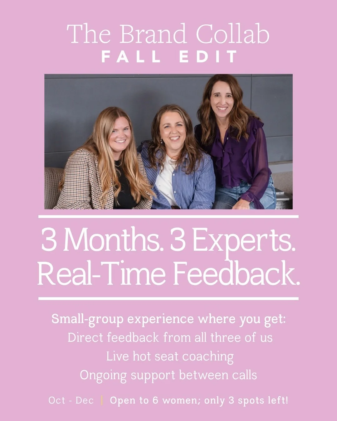 Don&rsquo;t coast through the rest of the year. Let&rsquo;s make it count.

Introducing THE FALL EDIT. 🍂

You&rsquo;ve got ideas.

The website update you keep meaning to make.
The offer you want to launch.
The content you swear you&rsquo;re going to