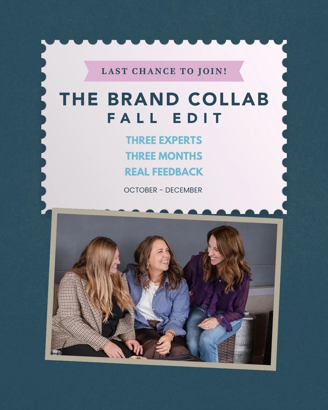 LAST CALL FOR THE FALL EDIT!

You know that running list of things you&rsquo;ve been meaning to tackle in your business?

The website that needs an update.
The marketing strategy you haven&rsquo;t quite figured out.
The offer you&rsquo;ve been wantin