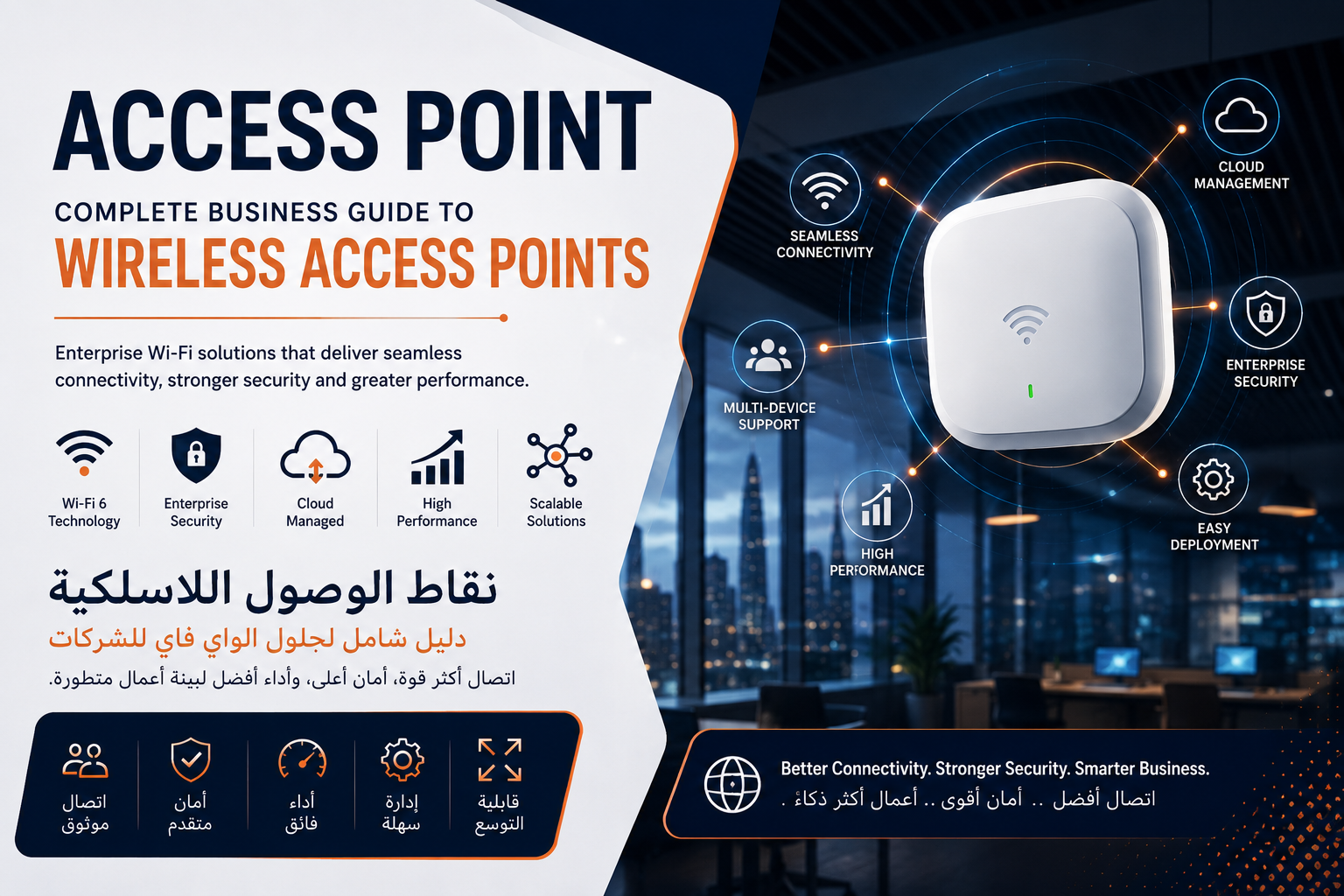 نقاط الوصول اللاسلكية: الدليل الشامل لاختيار وتركيب أفضل Access Points للمؤسسات