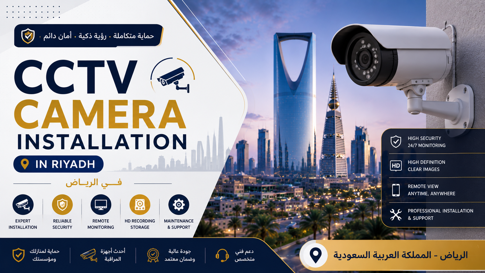 CCTV Camera Installation in Riyadh