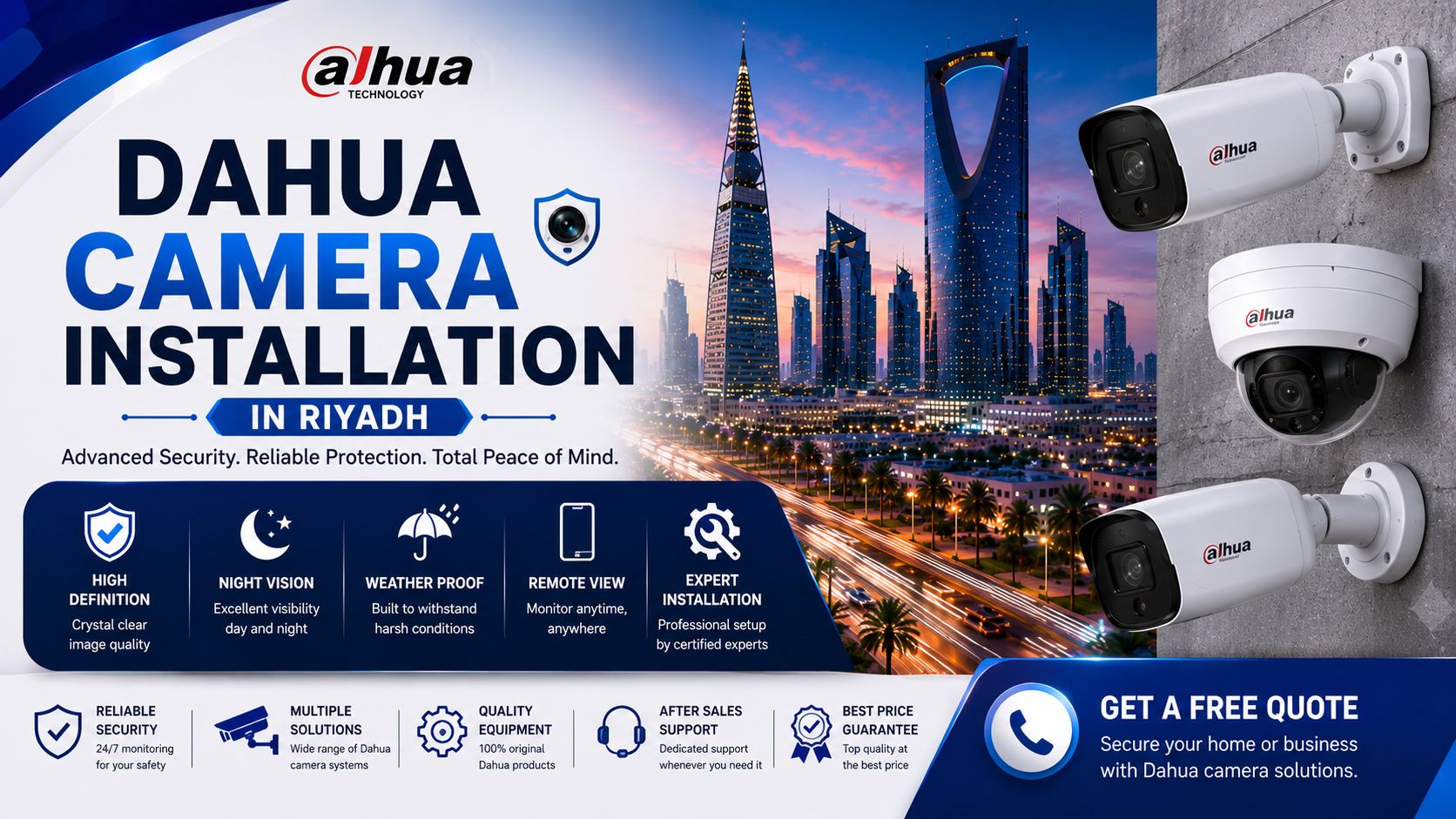 Dahua Camera Installation in Riyadh