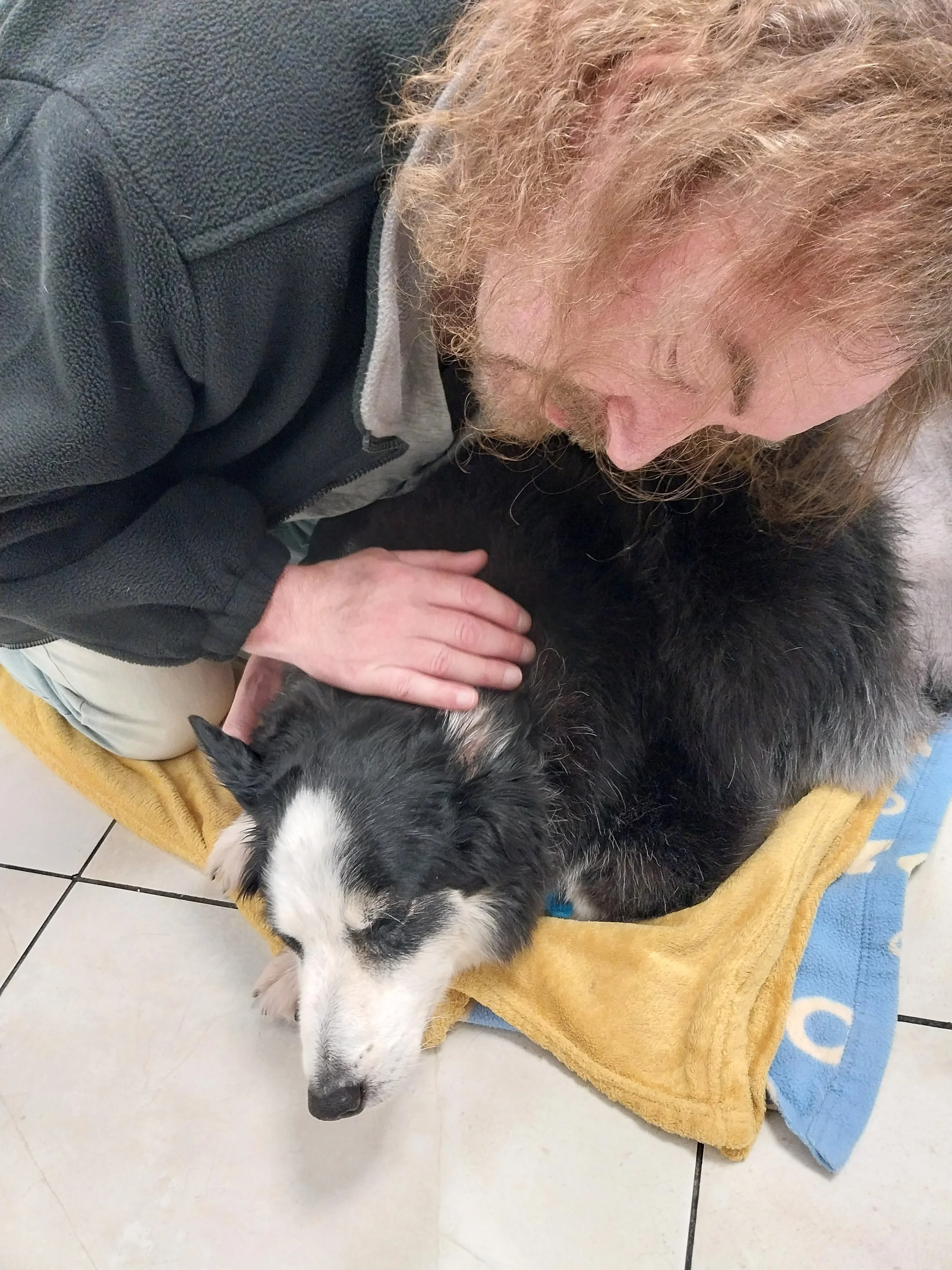 With her for her last breath
