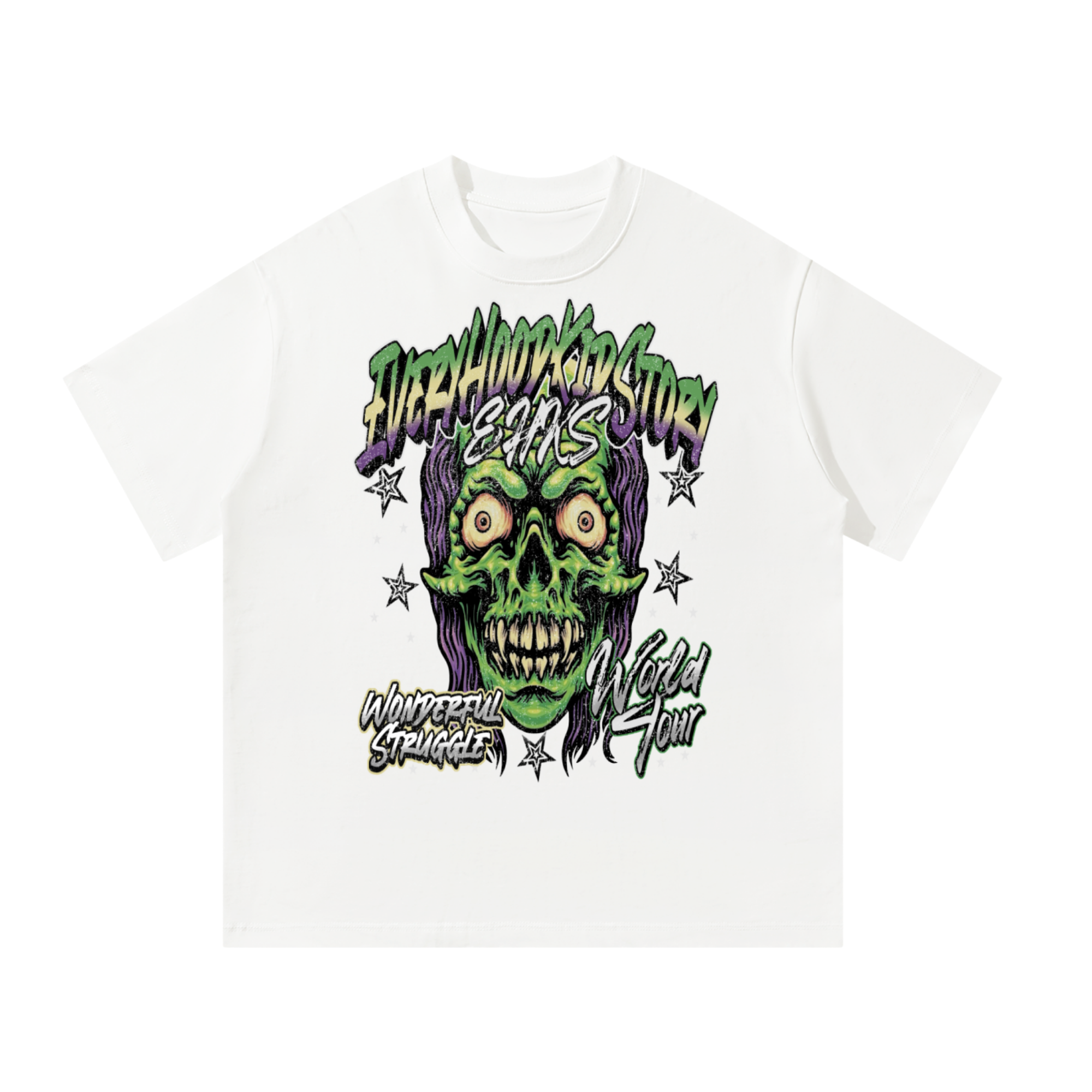 Grave WhisperOversized T-Shirt ( Front)
