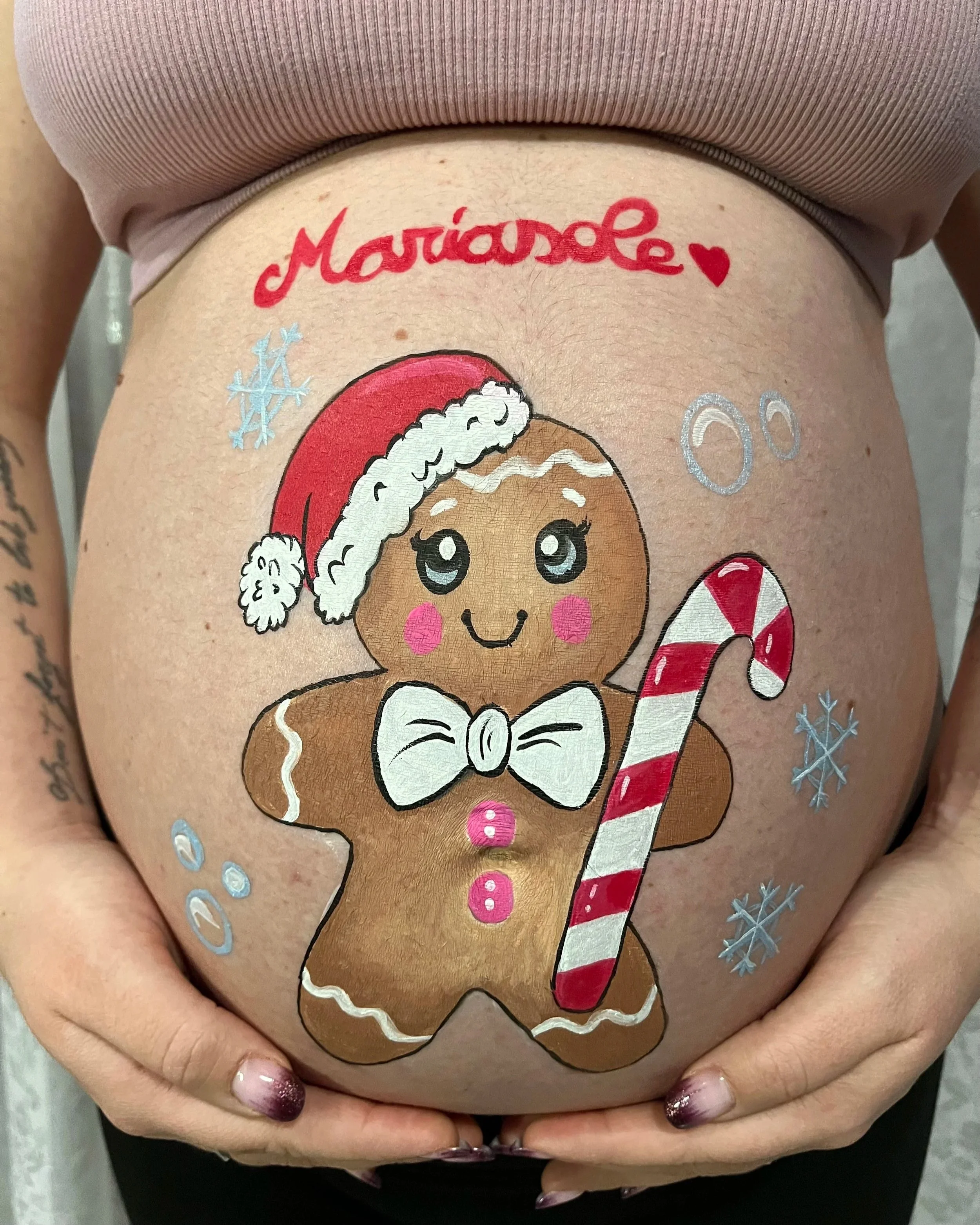 bellypainting natale