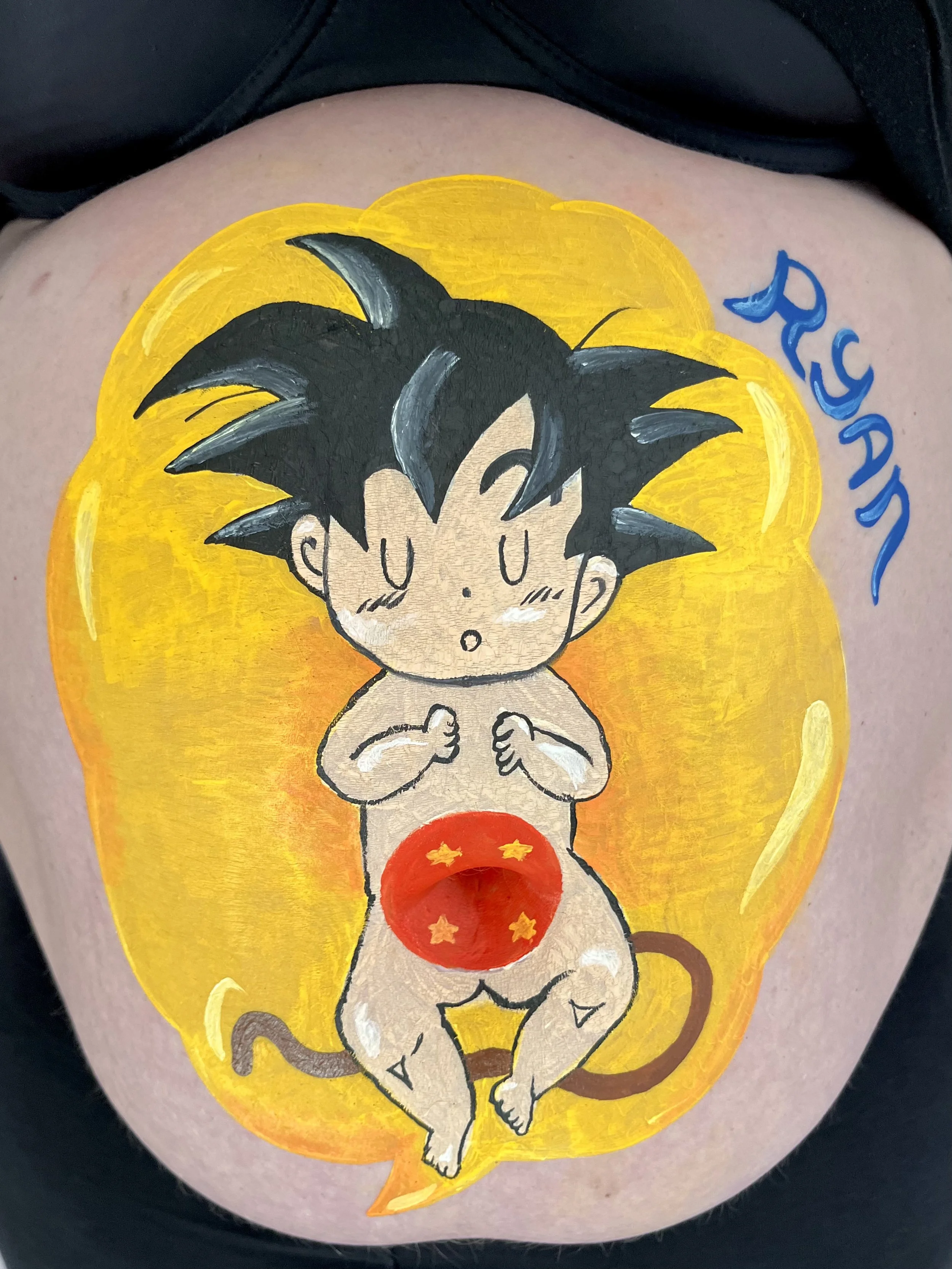 bellypainting goku