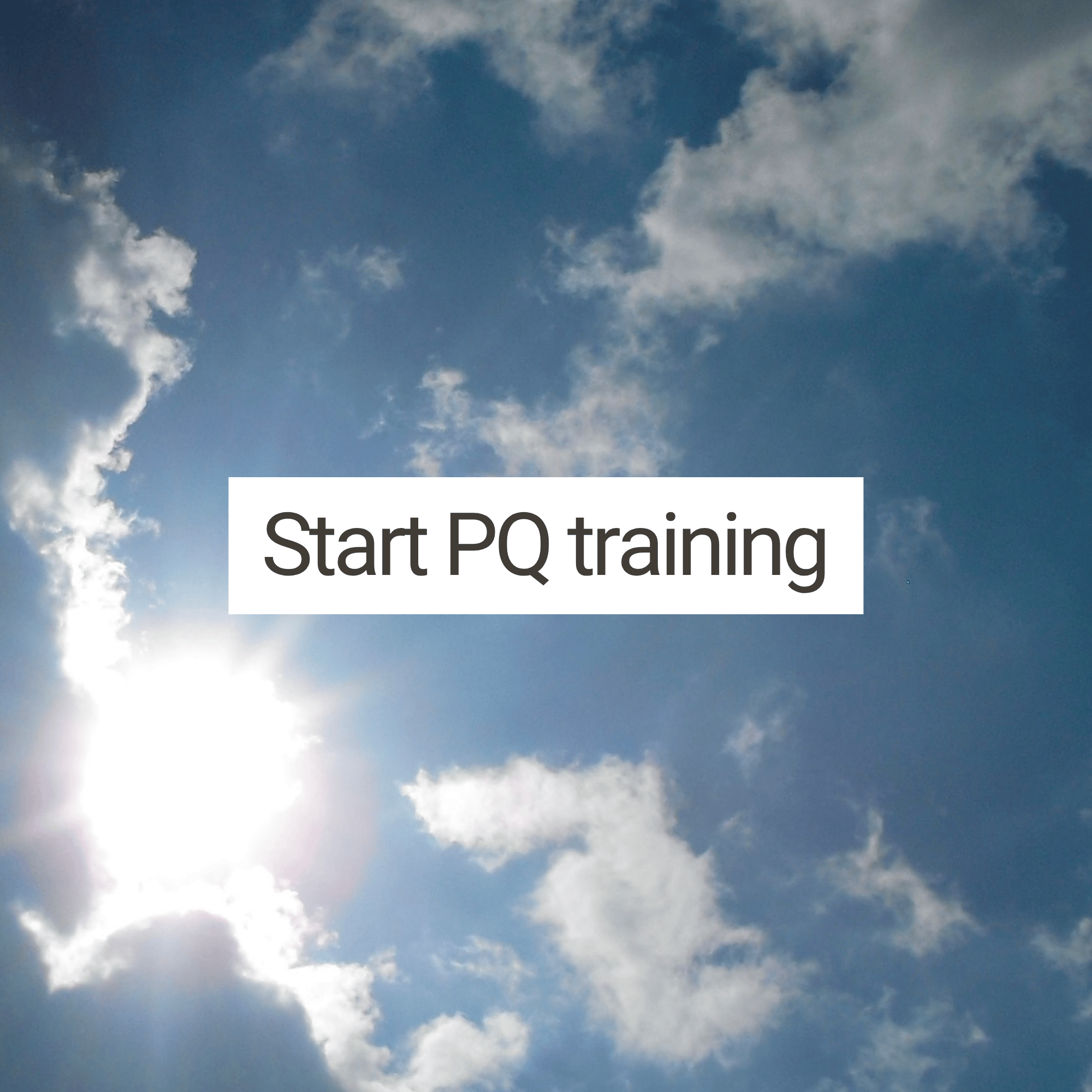Start PQ training