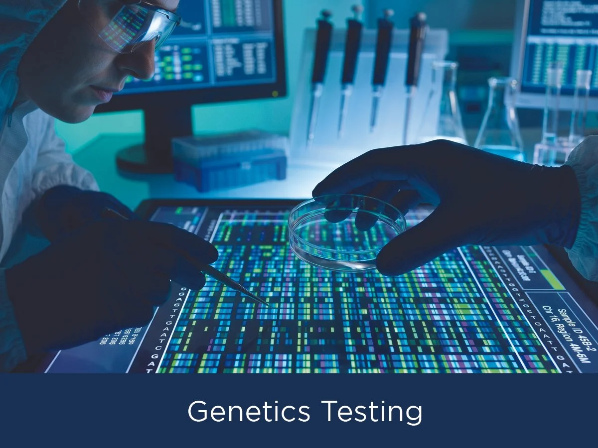   Genetic Testing & Analysis
    Advanced testing designed to analyze genetic markers and provide valuable insights to support personalized healthcare decisions.