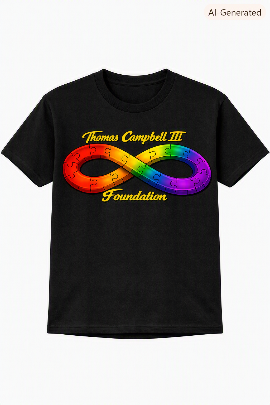 Thomas Campbell III Rainbow Puzzle Infinity Tee