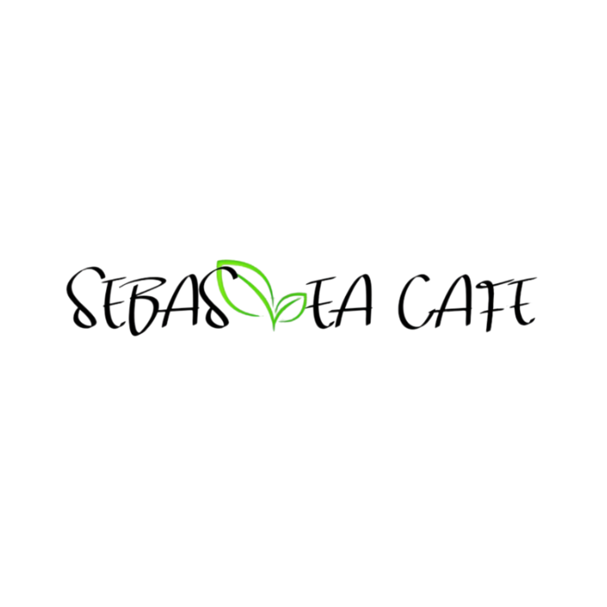Partial view of a logo with the words 'SEBASTIAN' and 'TOCOT' and a green leaf design.