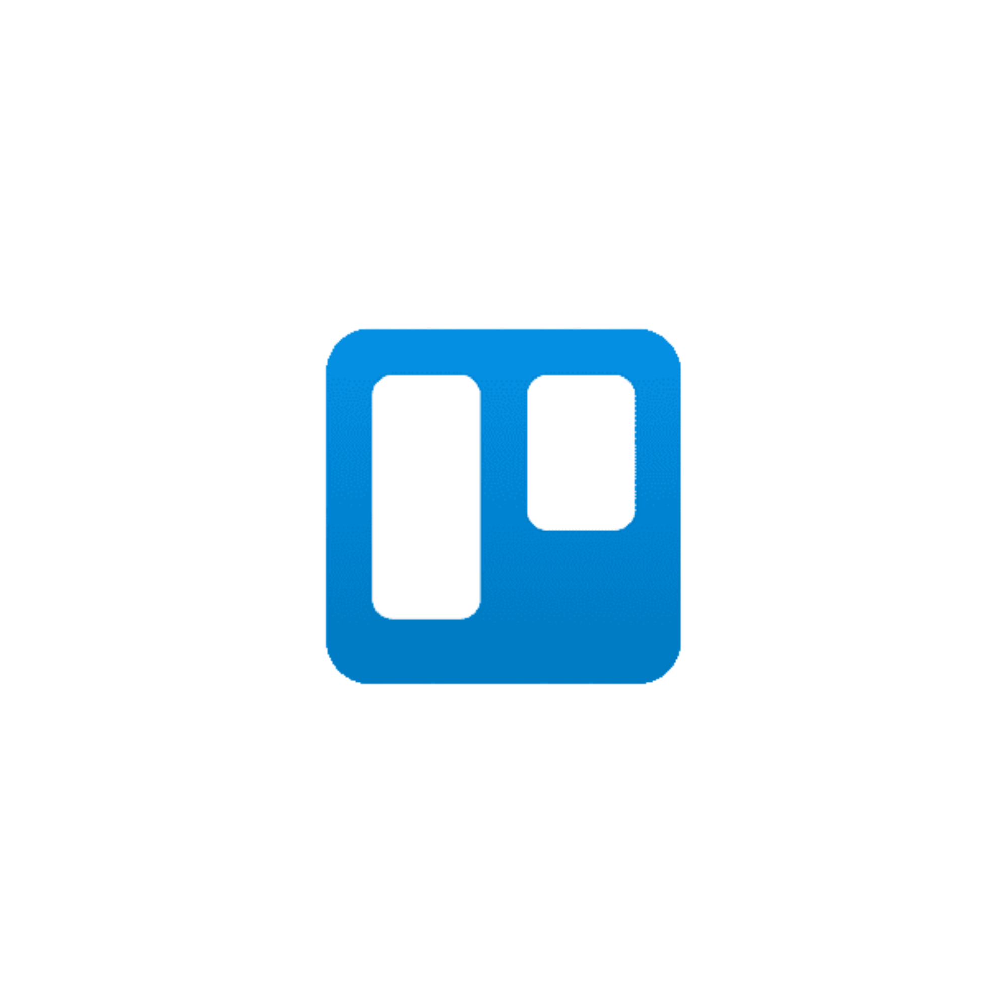 Red and blue Miro logo with black background