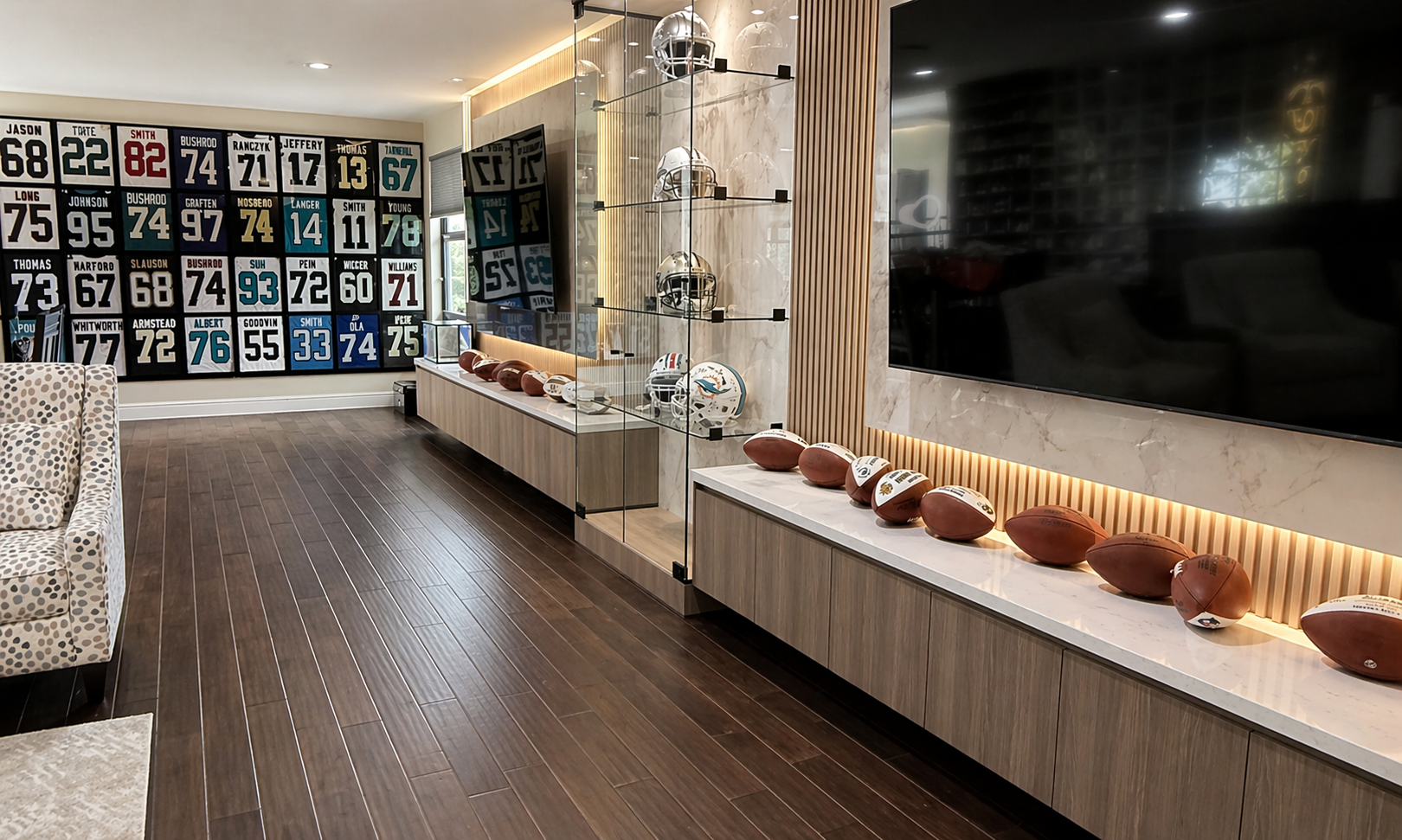 Handcrafted wood cabinets, built-ins and decorative wall panels designed for your space in South Florida. Serving Boca Raton, Delray Beach and surrounding areas. Call AllFix Remodeling today.