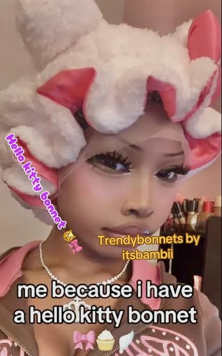 Hello kitty bonnet | “Trendybonnets “ by itsbambii🐱🎀