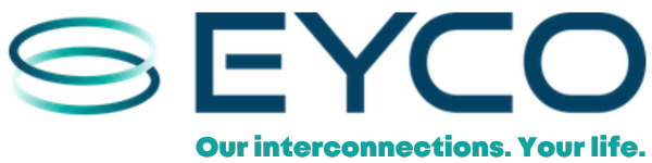 Logo d'EYCO avec le texte 'our interconnections. Your life.' en dessous.