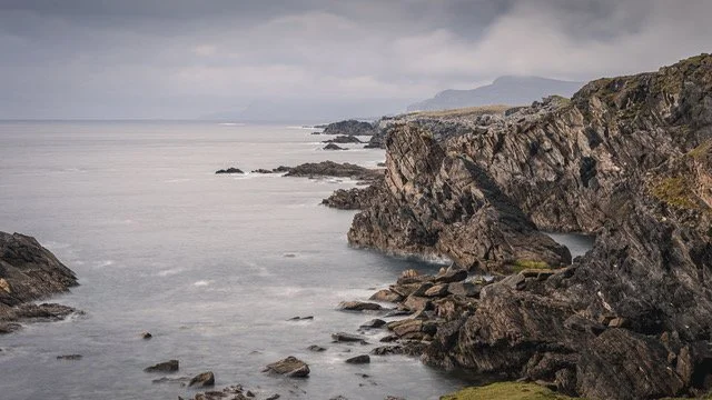 A3 Mounted Print: Wild Atlantic Drive, Achill Island, Ireland