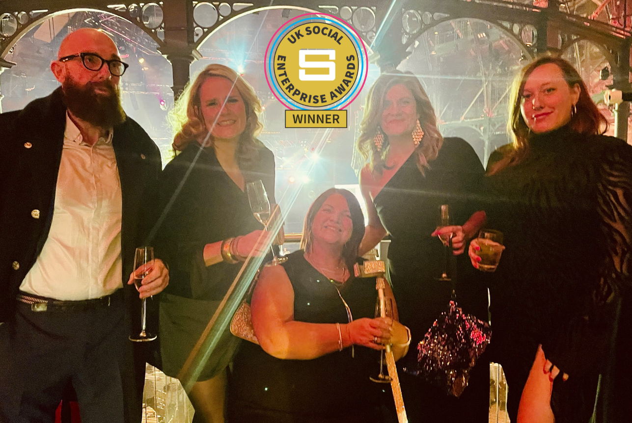 Winning prestigious UK Social Enterprise Award