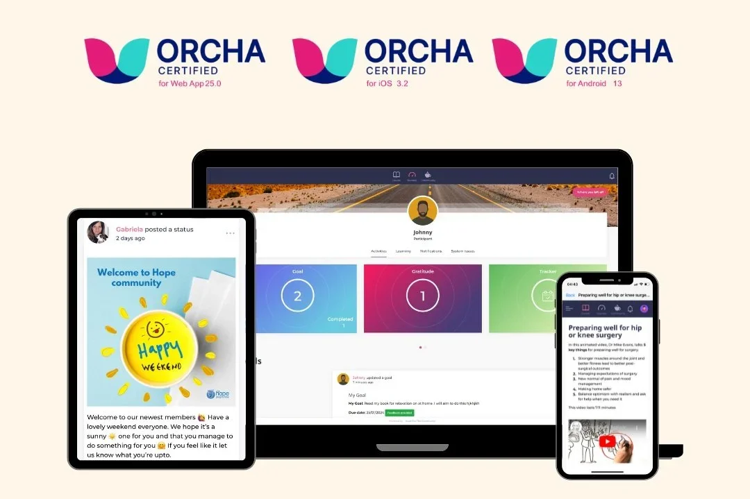 HOPE achieves ORCHA certification with high scores across all platforms