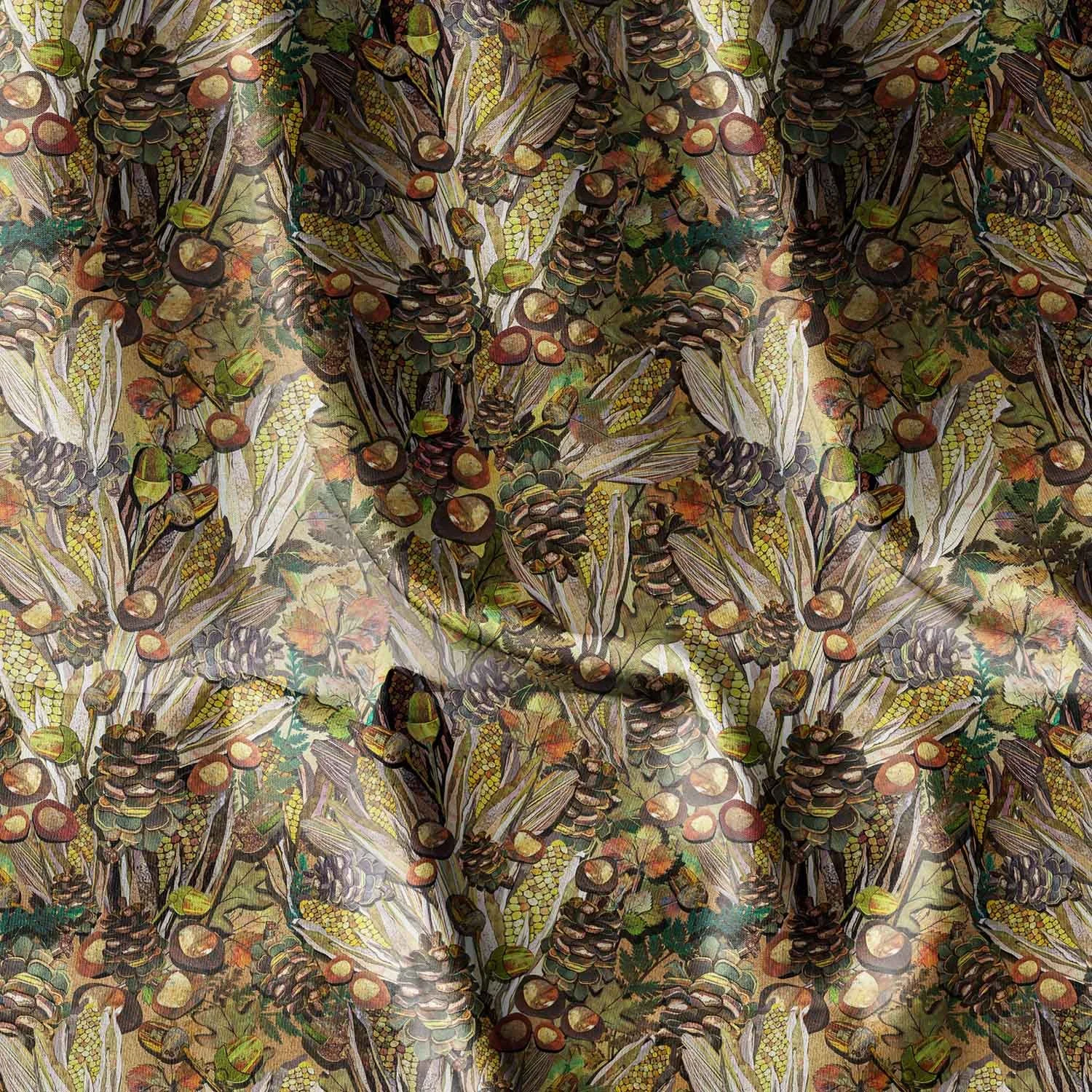 Amber Harvest — Warm Nutmeg | Fabric