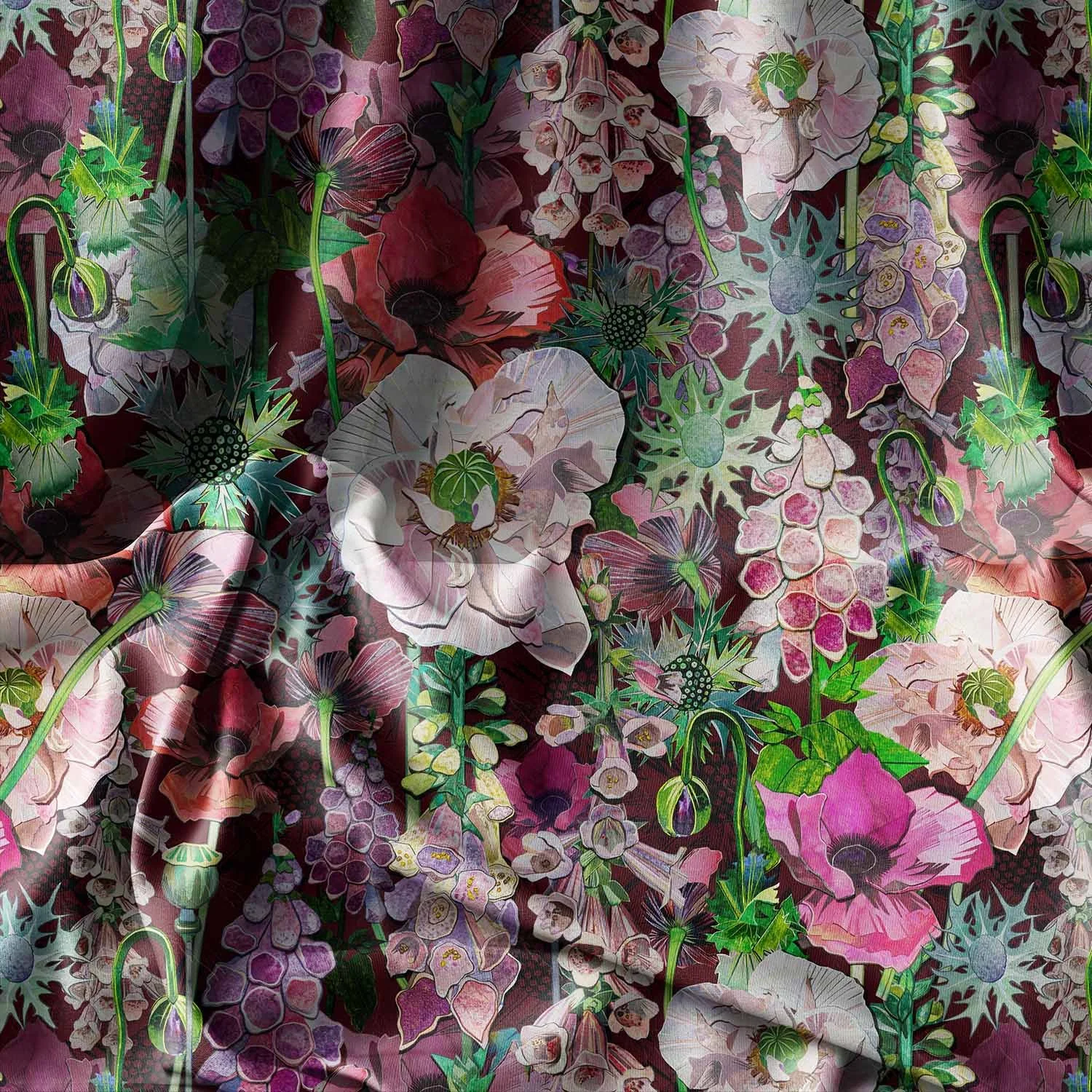 The Healer's Garden — Ruby Hues  | Fabric