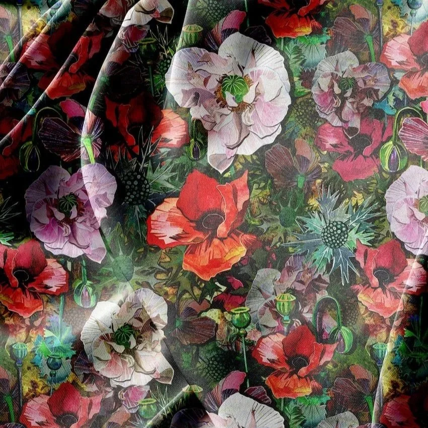 Love in Thorns — Deep Claret | Fabric