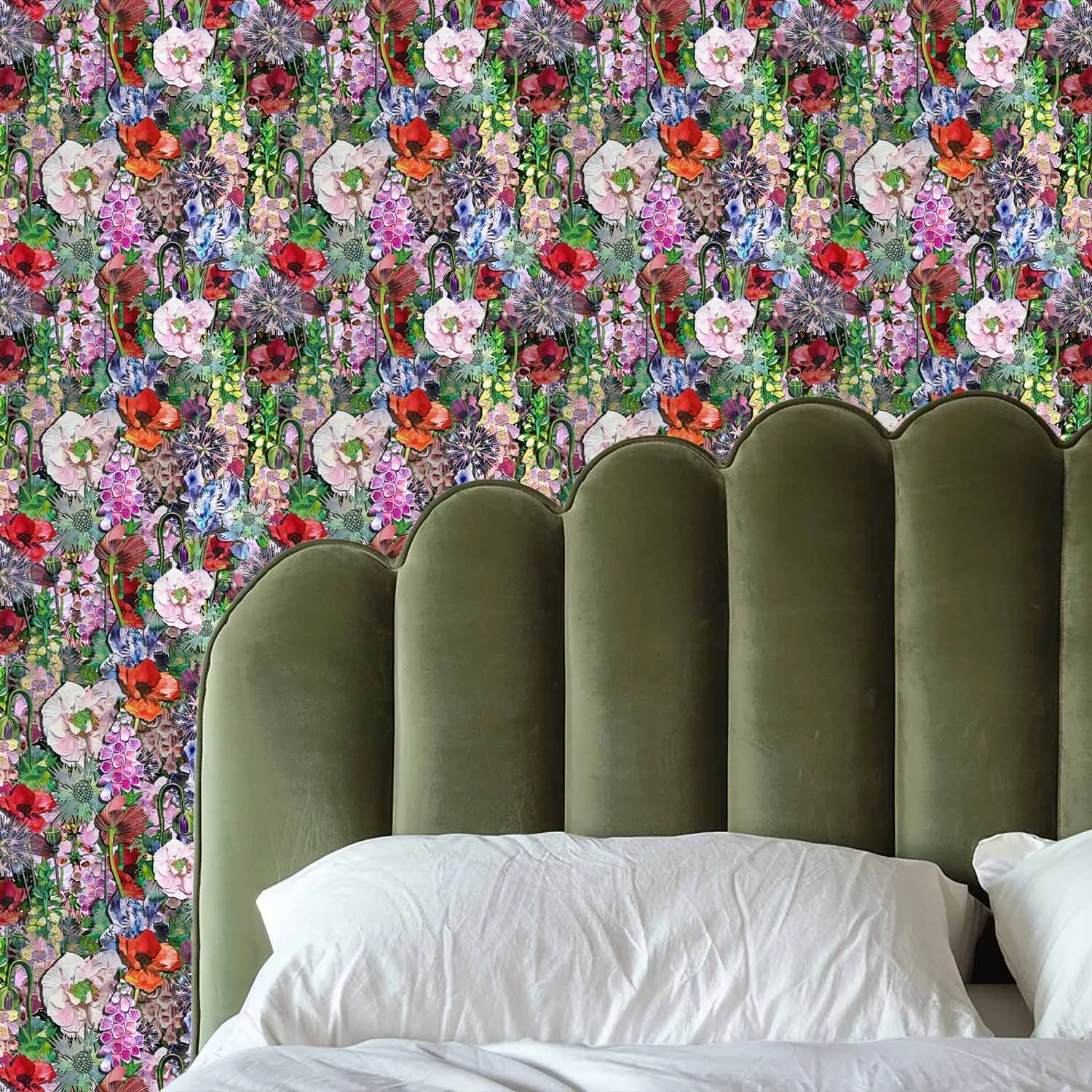 Garden Flourish  —  Verdant Riot | Wallpaper
