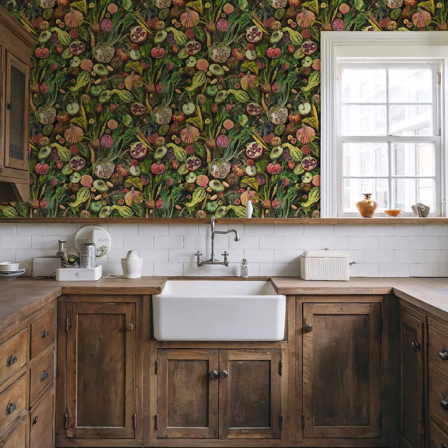 Kitchen Garden — Heirloom Bright | Wallpaper