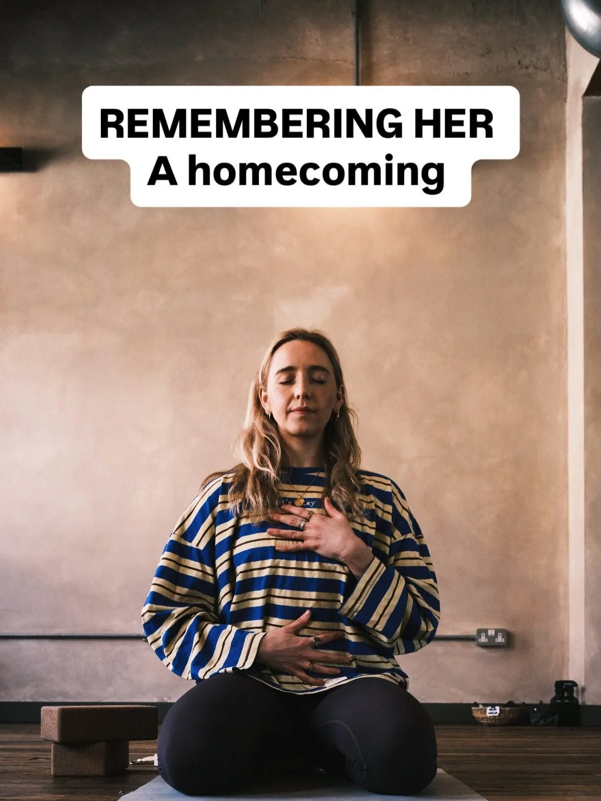 Remembering Her: a homecoming 

An evening of gentle movement, meditation, journalling, conversation and connection.

A space to slow down, reconnect and be around women on a similar journey.

No pressure or expectation to share or show up a certain 