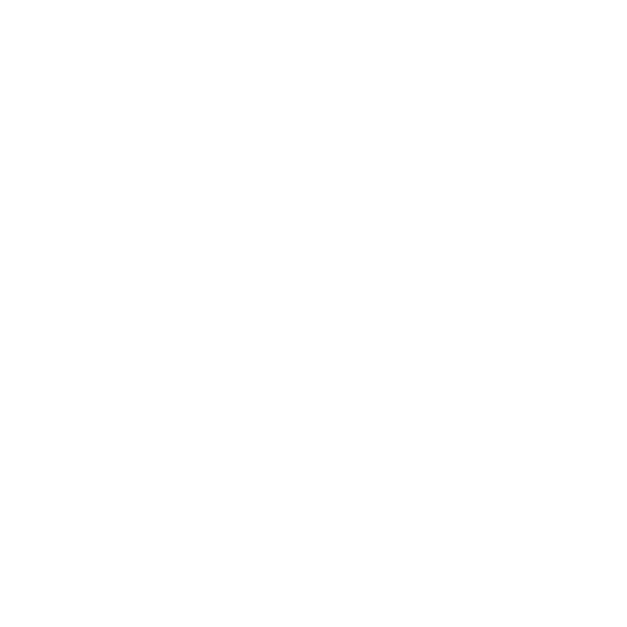Outline of a raised hand on a black background.