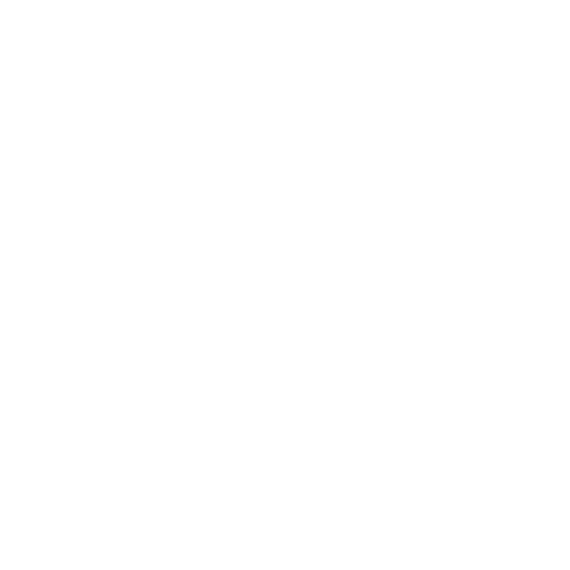 White asterisk-shaped symbol with alternating thick and thin lines on black background.