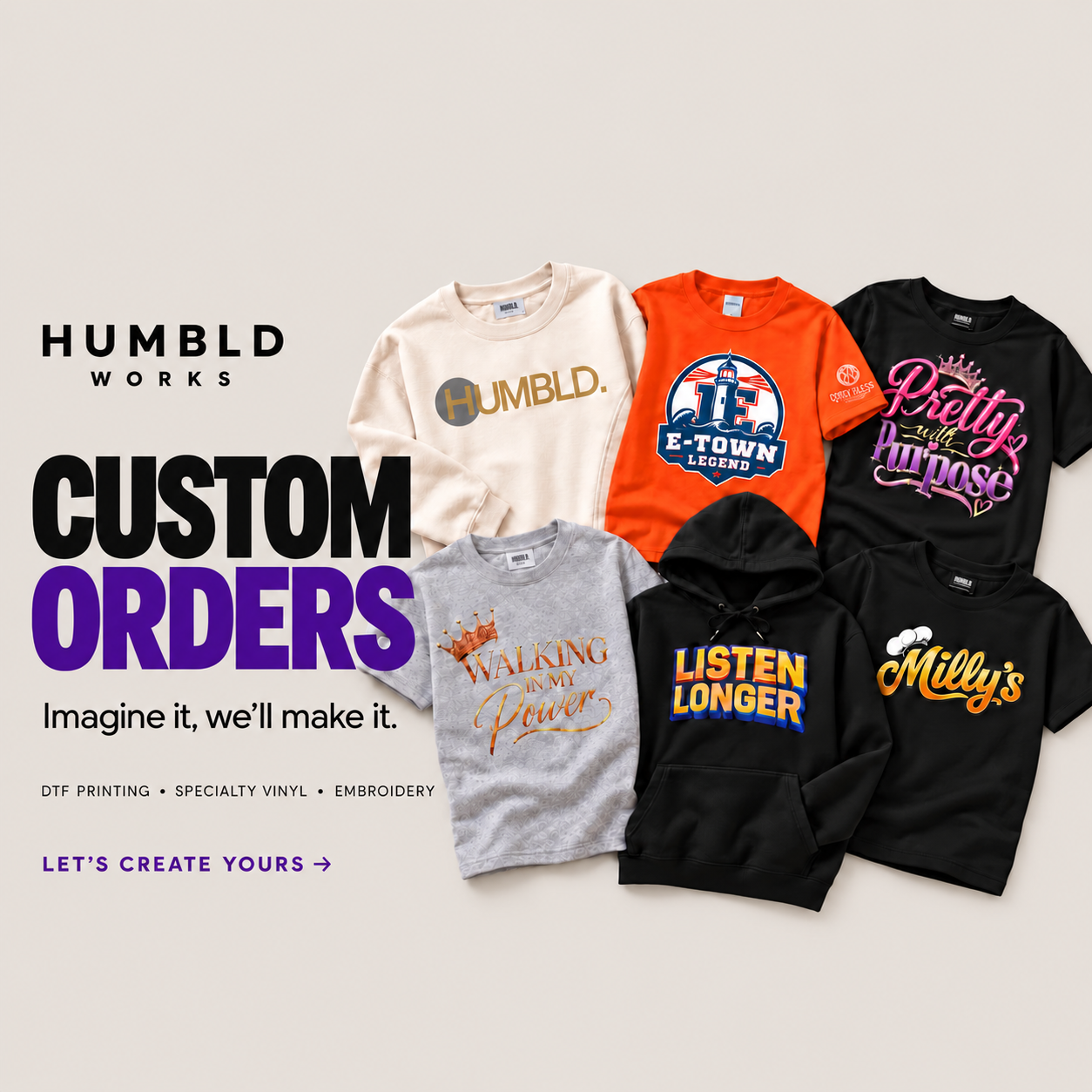 Order Custom Apparel HERE!