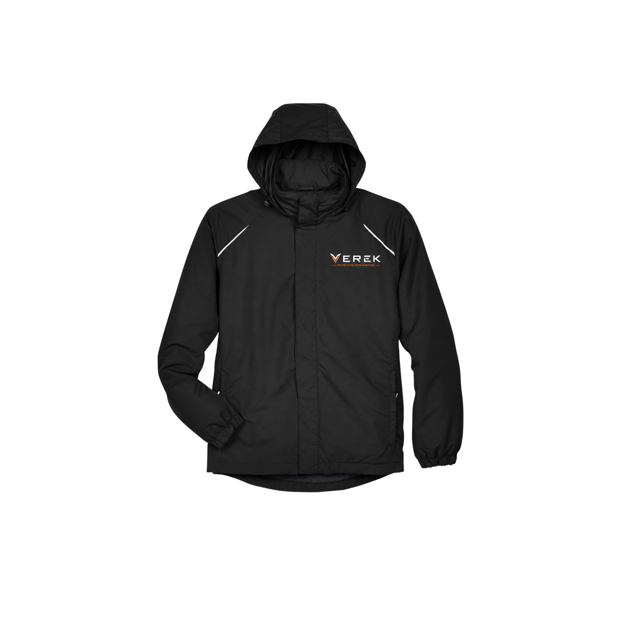 Verek Custom Men’s Tall Profile Fleece-Lined All-Season Jacket | Black | 3XLT