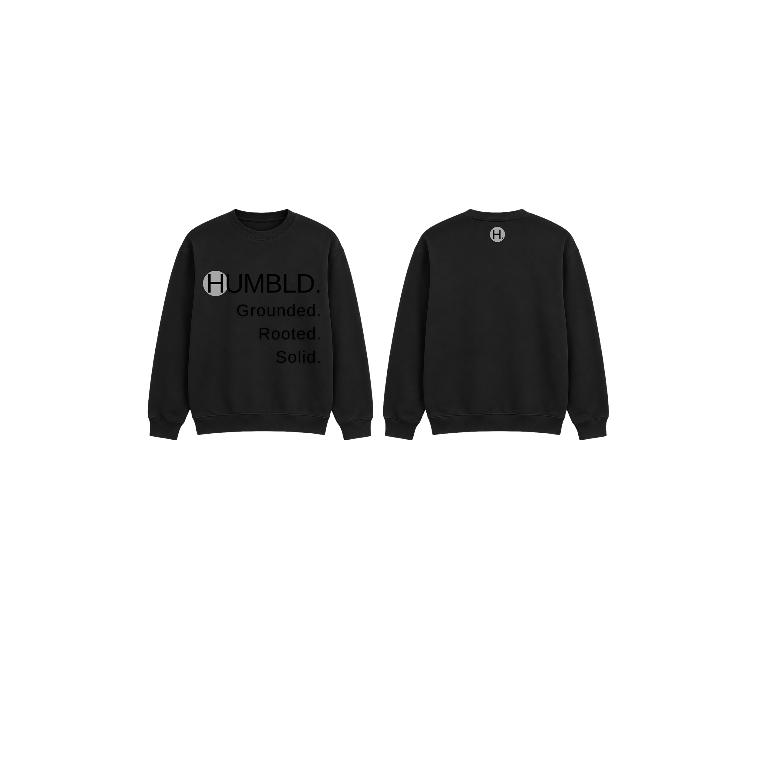 HUMBLD Grounded Crewneck — Black on Black