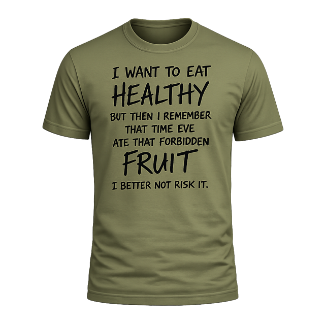 “Forbidden Fruit” Funny Graphic T-Shirt