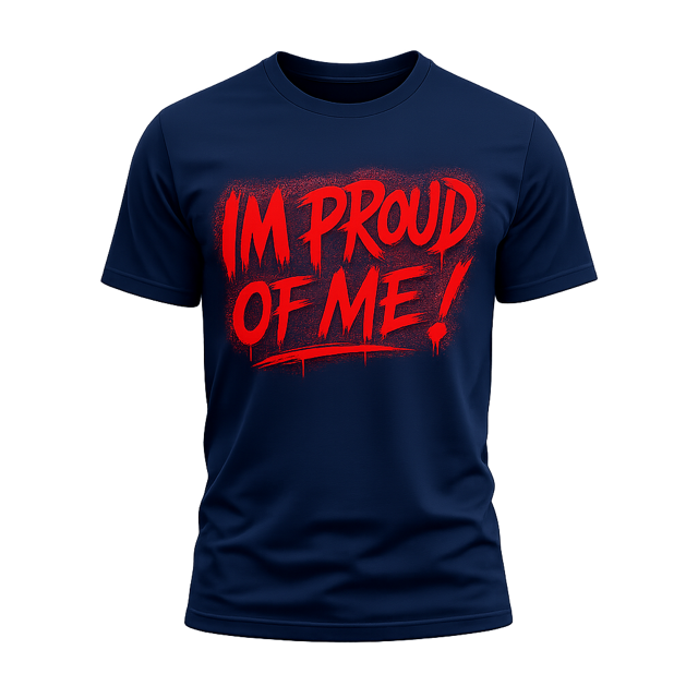 “I’m Proud of Me!” Motivational Graphic T-Shirt