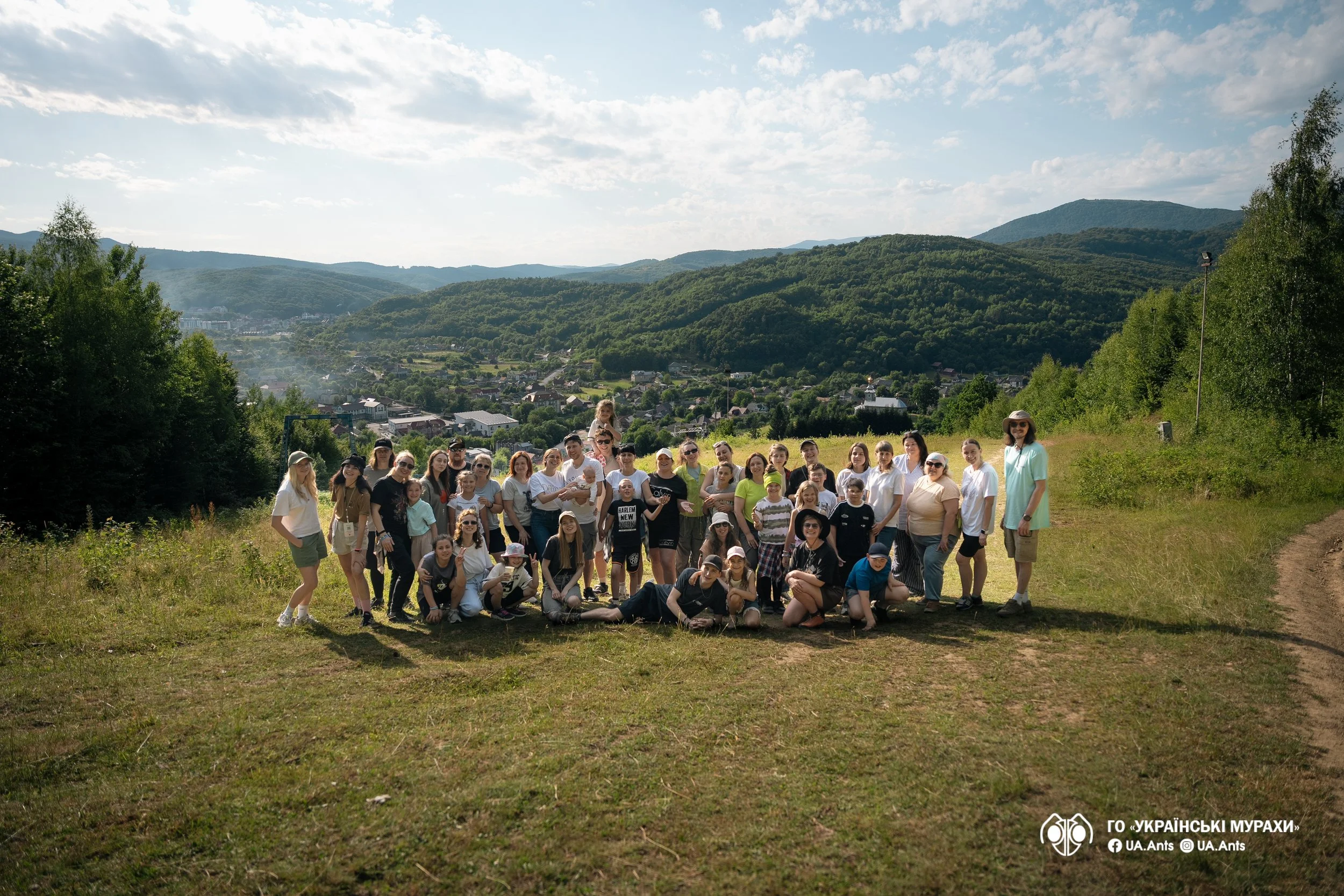 Families of fallen soldiers and UA Ants team members gathered at a retreat in Ukraine, supported by US Ants programs for healing and restoration.