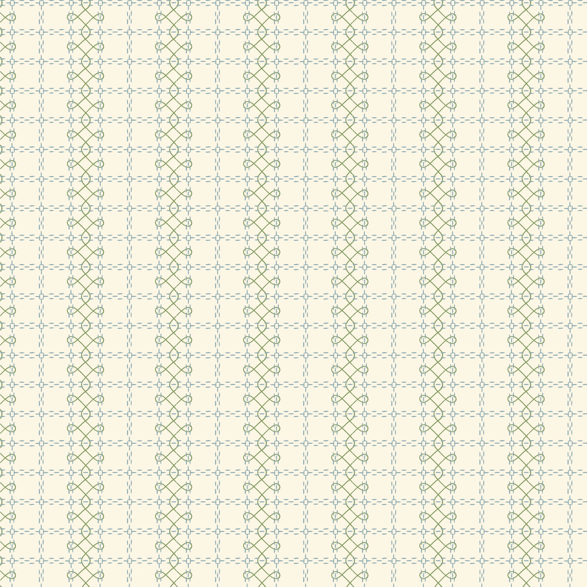 Antique Embroidery Blue