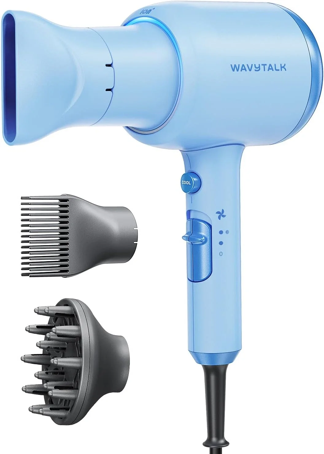 Blown Away Ionic Hair Dryer for Curly Hair with Diffuser