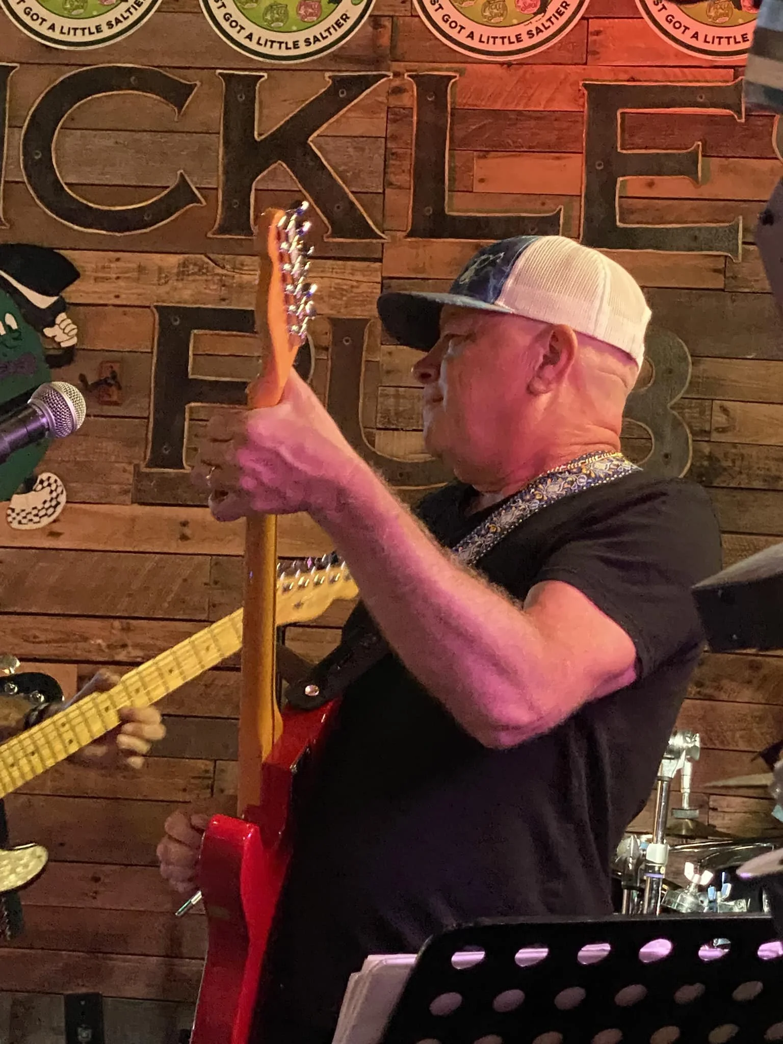 Troy Mawyer Jamming on guitar at Pickles Pub in Ocean City, MD