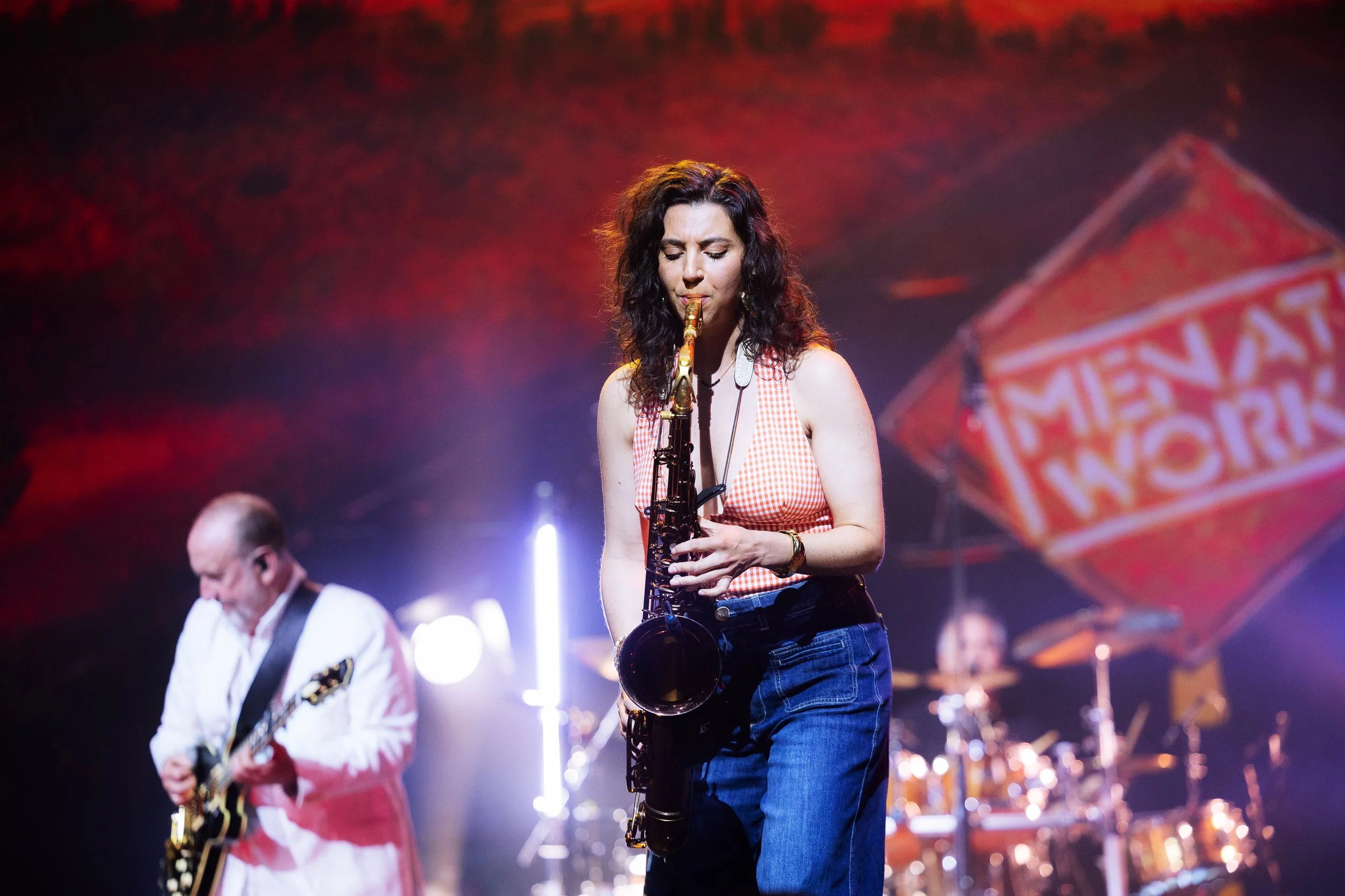  NASHVILLE, TENNESSEE - July 23: Men at Work bring their "A Night Like No Other" Tour to The Pinnacle. (Photo by Dylan Basden for Pretty Nifty) 