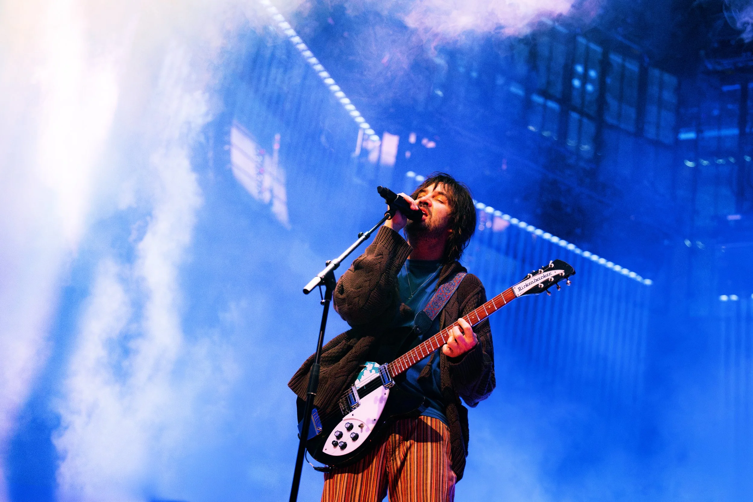  NASHVILLE, TENNESSEE - August 5: Tame Impala performs night two of their sold-out two-night stand at Bridgestone Arena. (Photo by Dylan Basden for Pretty Nifty) 