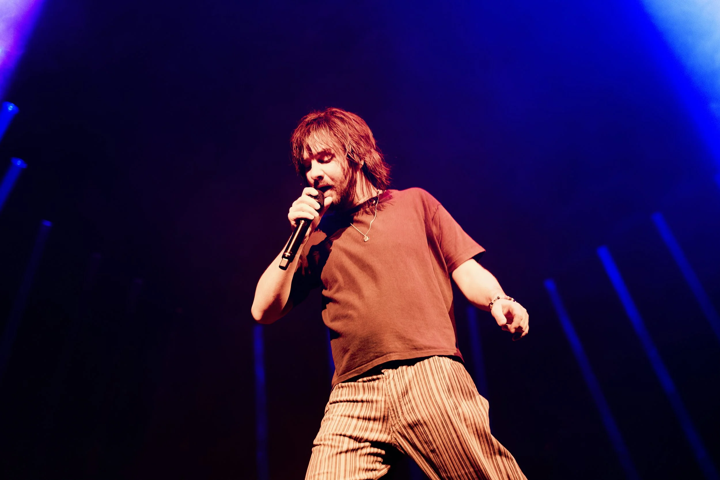  NASHVILLE, TENNESSEE - August 5: Tame Impala performs night two of their sold-out two-night stand at Bridgestone Arena. (Photo by Dylan Basden for Pretty Nifty) 