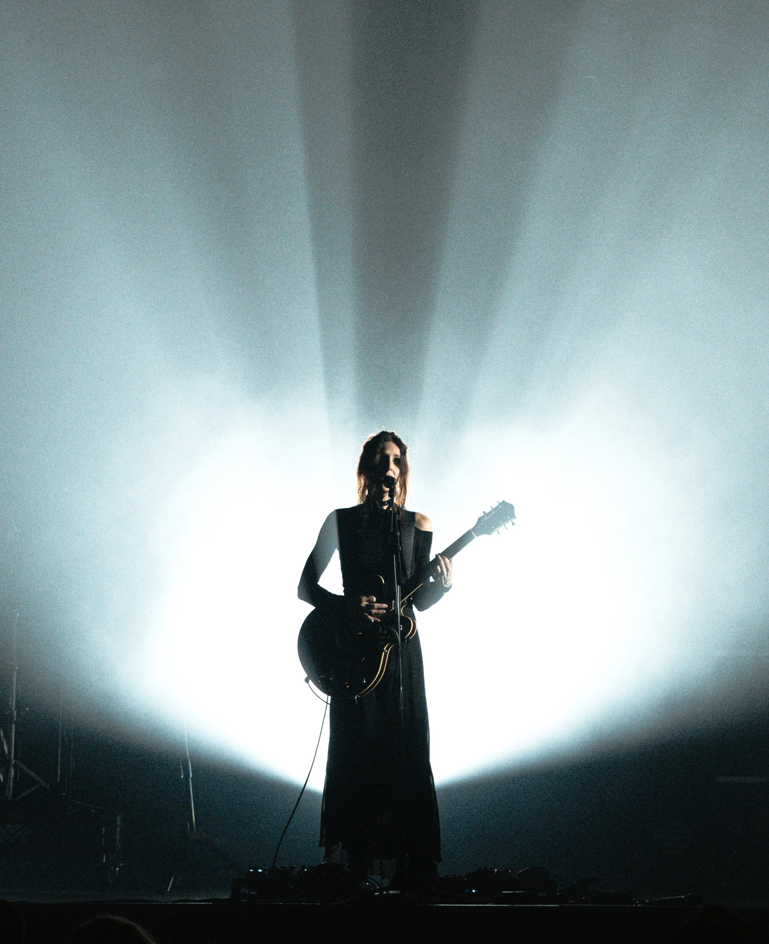  NASHVILLE, TENNESSEE - October 14: Chelsea Wolfe performs at Marathon Music Works during her world tour. (Photo by Yui Breedlove for Pretty Nifty) 