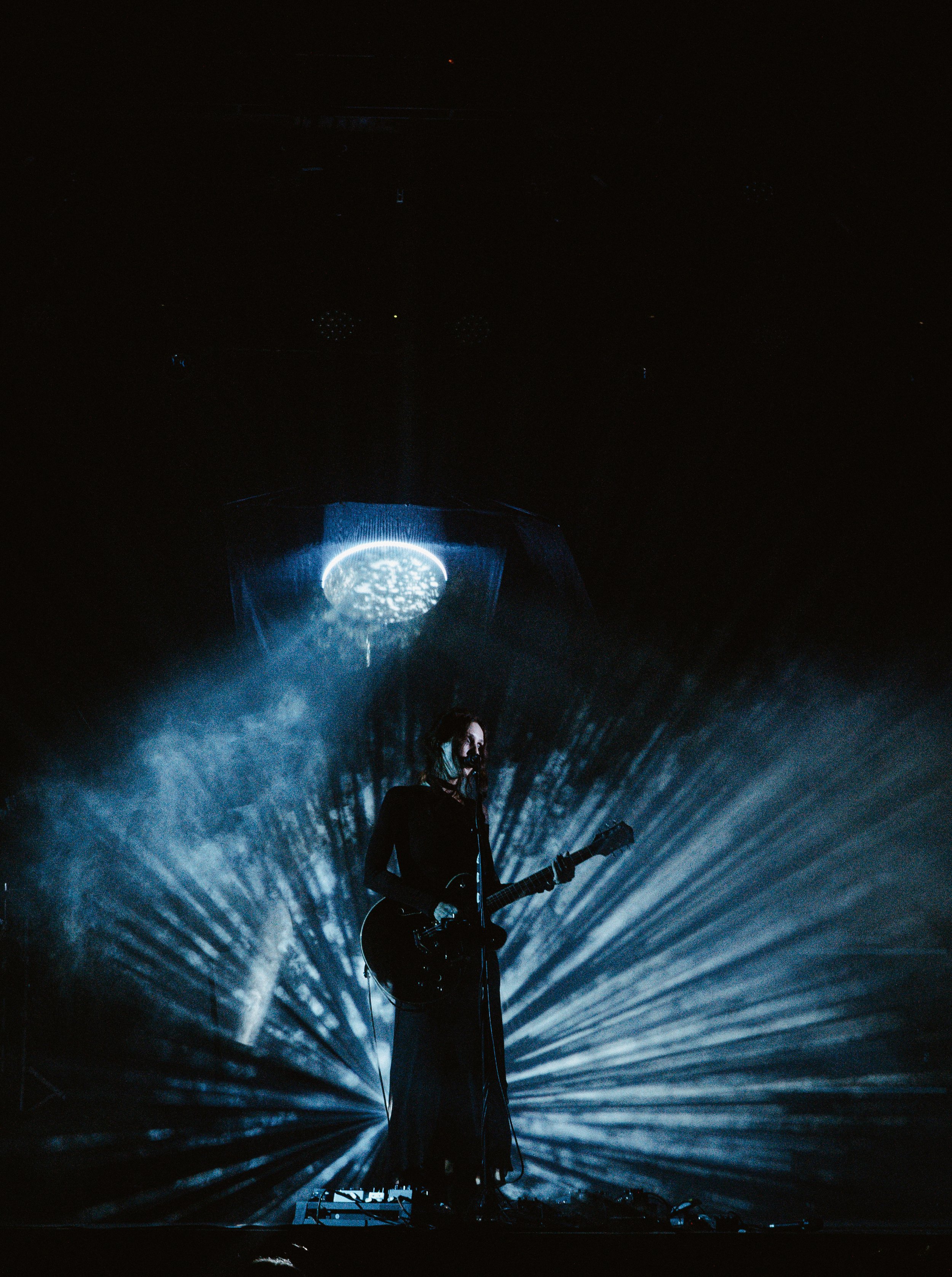  NASHVILLE, TENNESSEE - October 14: Chelsea Wolfe performs at Marathon Music Works during her world tour. (Photo by Yui Breedlove for Pretty Nifty) 
