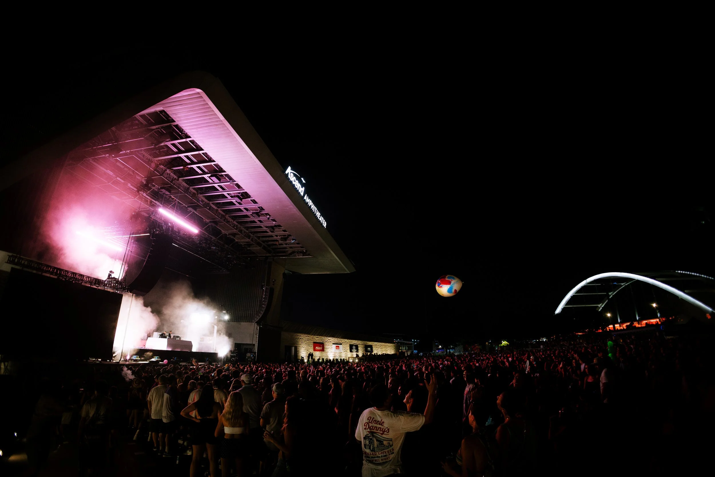  NASHVILLE, TENNESSEE - July 25: Zeds Dead headline Ascend Federal Credit Union Amphitheater on their “Journey of a Lifetime” tour. (Photo by Dylan Basden for Pretty Nifty) 